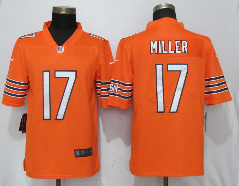 Men Chicago Bears #17 Miller Orange Vapor Untouchable Player Nike Limited NFL Jerseys->kansas city chiefs->NFL Jersey